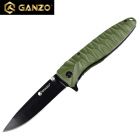 G620g-1 - Нож Ganzo G620g-1 зеленый, черный клинок